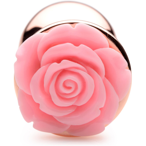 Pink Rose Gold Anal Plug - Large