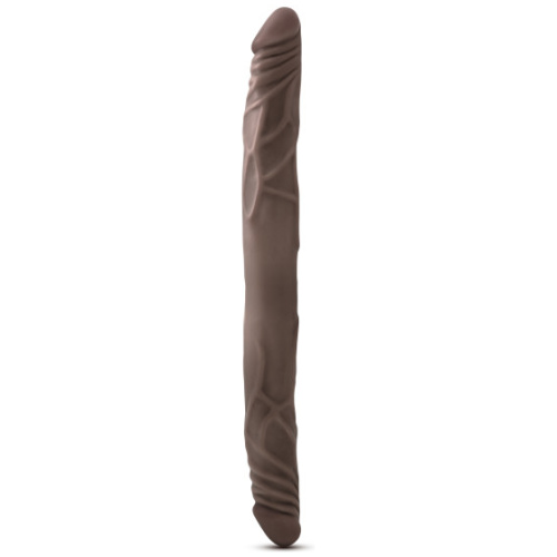 Dr. Skin - 14 Inch Double Dildo - Chocolate