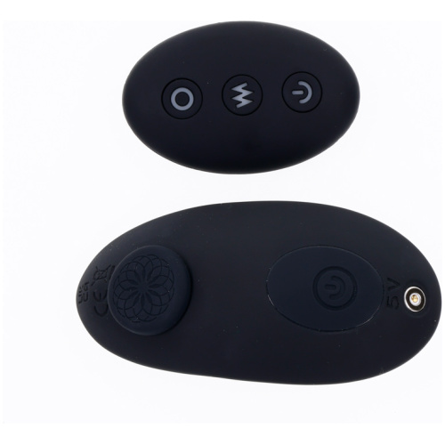 Hidden Pocket Strap on With Remote Control Vibrator - Black