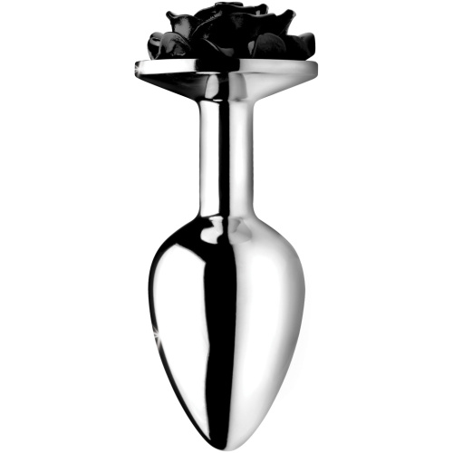 Black Rose Anal Plug - Medium