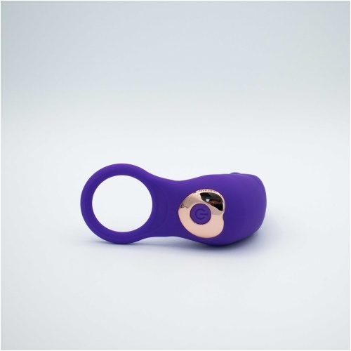 The Cock Hopper Cock Ring and Bullet Vibrator - Purple