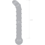 Mr. Swirly 6.5 Inch G-Spot Glass Dildo