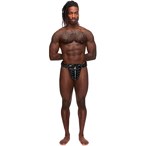 Taurus Leather Thong - One Size - Black