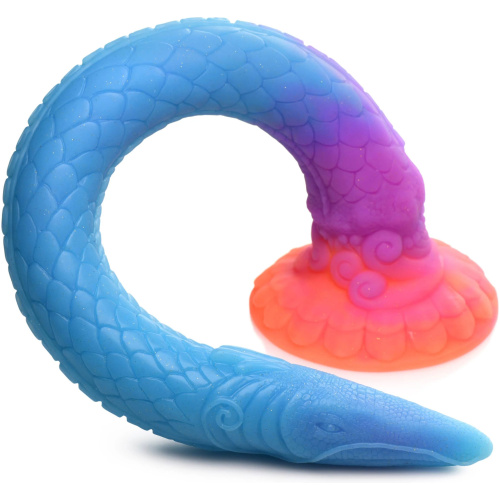 Makara Glow-in-the-Dark Silicone Snake Dildo