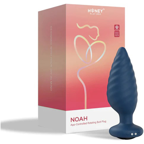 Noah - App Controlled Rotating Butt Plug - Blue