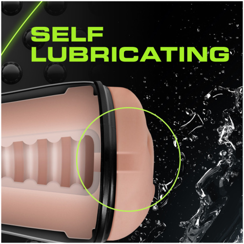 M for Men - Soft and Wet - Pussy With Pleasure Ridges - Self Lubricating Stroker Cup - Vanilla