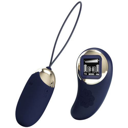 Mina Vibrating Remote Control Egg - Blue