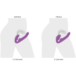 10x Ergo- Fit G-Pulse Inflatable and Vibrating Strapless Strap- on - Purple