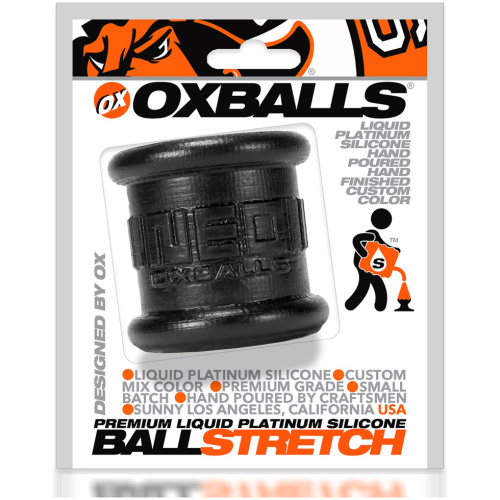 Neo 2 Inch Tall Ball Stretcher Squishy Silicone - Black
