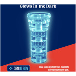 Rize - Luz - Glow in the Dark Self- Lubricating  Stroker - Clear