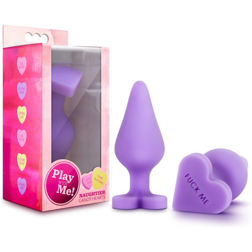 Naughtier Candy Hearts - Fuck Me - Purple