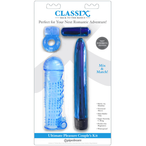 Classix Ultimate Pleasure Couples Kit - Blue