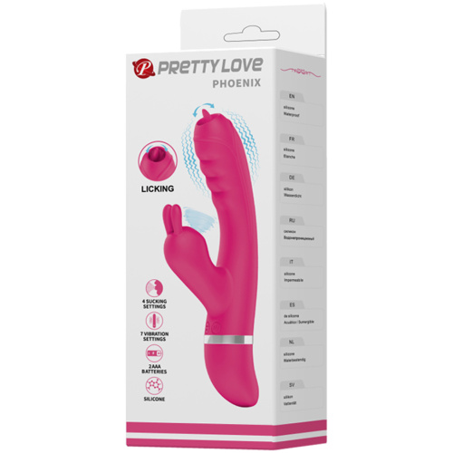 Pretty Love Phoenix Licking Rabbit - Pink