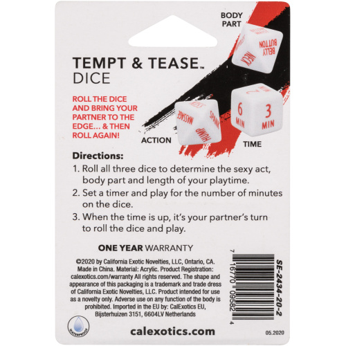 Tempt and Tease Dice
