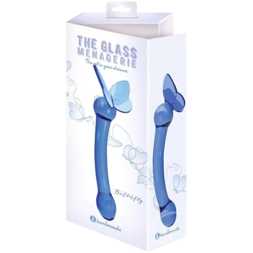 Glass Menagerie - Butterfly Glass G-Spot - Dark Blue
