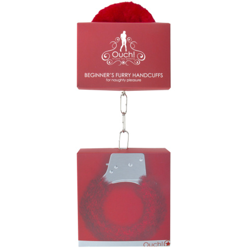 Beginner's Furry Handcuffs - Red