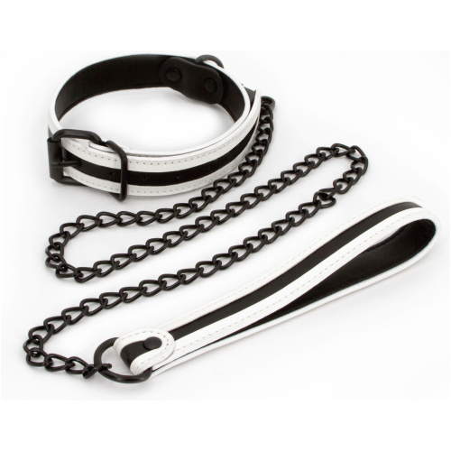 Glo Bondage - Collar and Leash - Green