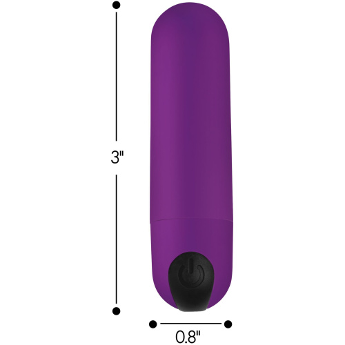 Bang Vibrating Bullet With Remote Control - Purple