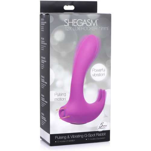 12x Lux Rocker Pulsing and Vibrating G-Spot Rabbit - Pink