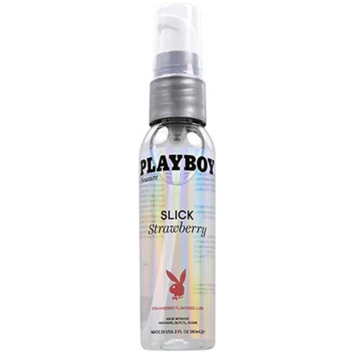 Playboy Pleasure Slick Strawberry Flavored Lubricant 2 Oz