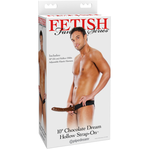 Fetish Fantasy Series 10 Inch Chocolate Dream Hollow Strap-On