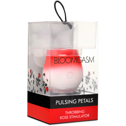 Pulsing Petals Throbbing Rose Stimulator - Red