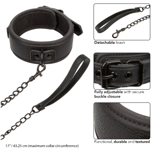 Nocturnal Collection Collar and Leash - Black
