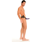 Fetish Fantasy Series for Him or Her Vibrating Hollow Strap-on - Purple