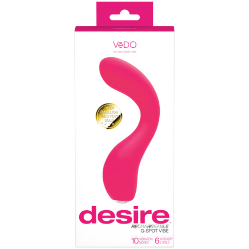 Desire Rechargeable G-Spot Vibe - Pink
