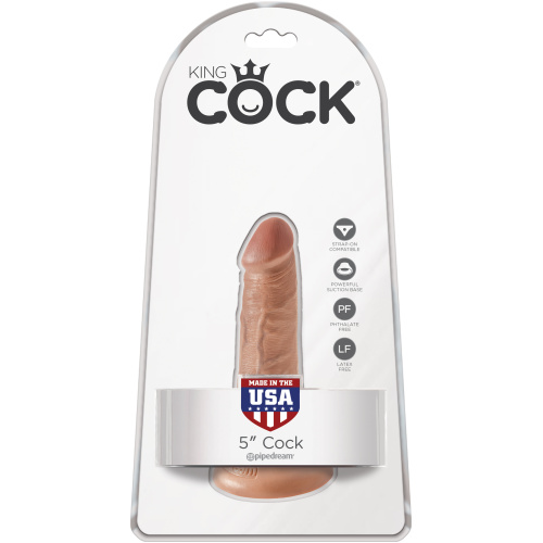 King Cock 5 Inch Cock - Tan