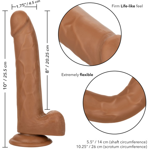 Size Queen 8 inch/20.25 Cm - Brown