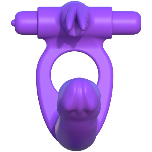 Fantasy C-Ringz Silicone Double Penetrator Rabbit - Purple