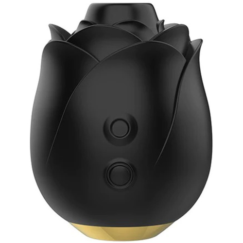 Fifty Shades of Grey Black Rose Silicone Clitoral Suction Stimulator - Black