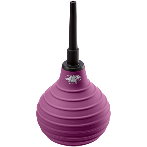 Health and Wellness Deluxe Enema Douche Non- Backflow One-Way Valve - 7.9 Fl. Oz. - Plum