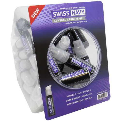 Swiss Navy Sensual Arousal Gel 1oz 50pc Fishbowl