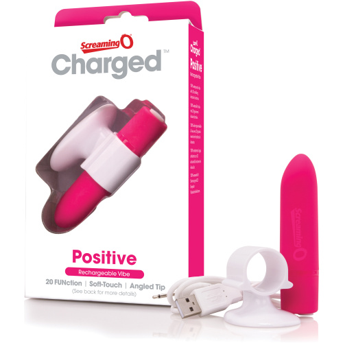 Charged Positive Rechargeable Vibe - Strawberry