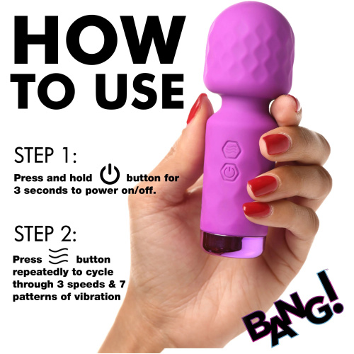 10x Mini Silicone Wand - Purple