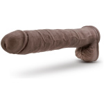 Au Naturel - Daddy - 14 Inch Sensa Feel Dual  Density Dildo - Chocolate