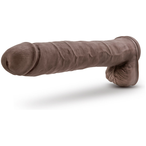 Au Naturel - Daddy - 14 Inch Sensa Feel Dual  Density Dildo - Chocolate