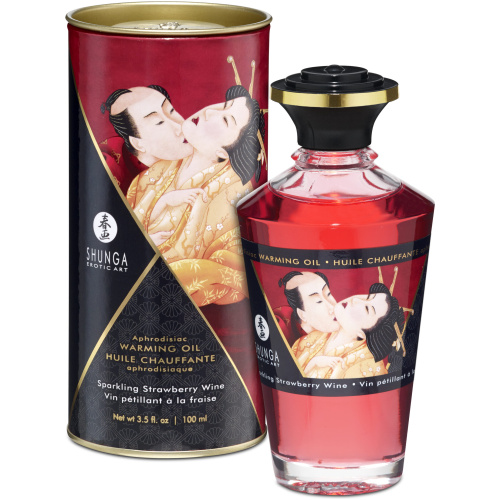 Aphrodisiac Warming Oil - Sparkling Strawberry  Wine