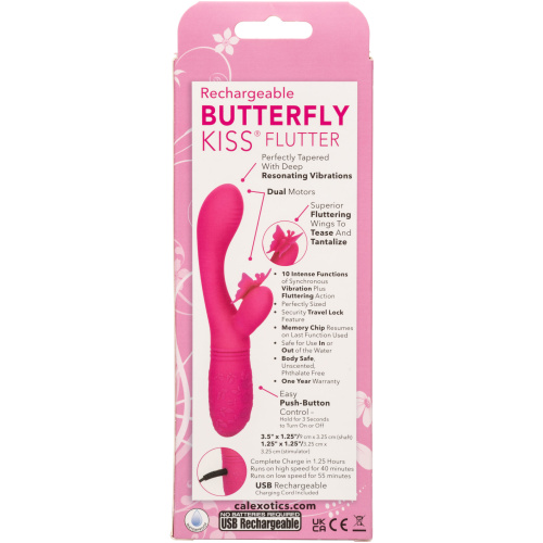 Rechargeable Butterfly Kiss Flutter - Pink