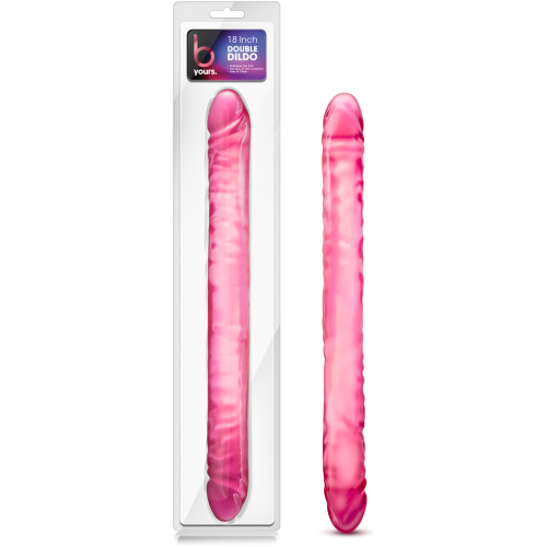 B Yours 18 Inch Double Dildo - Pink