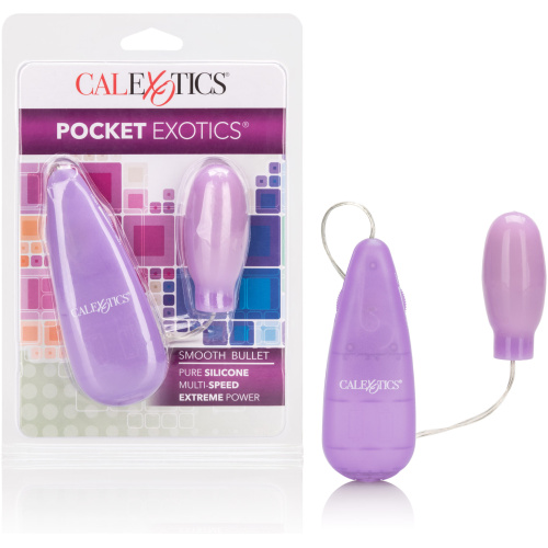 Silicone Slims Vibrating Smooth Bullet - Purple