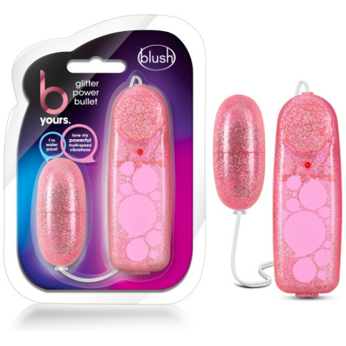 B Yours - Glitter Power Bullet - Pink