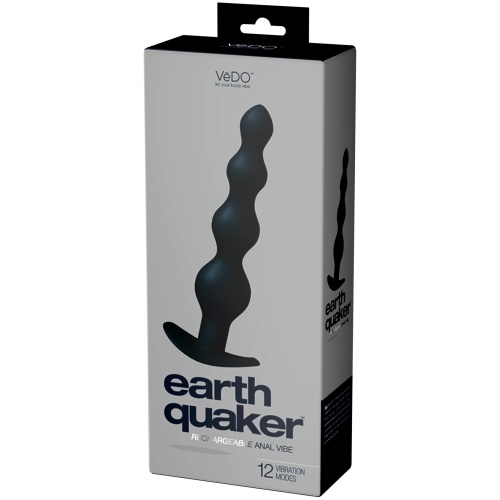 Earth Quaker Rechargeable Anal Vibe - Just Black