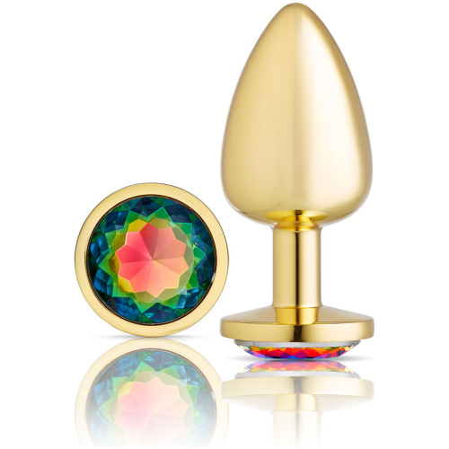 Cloud 9 Novelties Anal Gems Jeweled Gold Chromed - Large