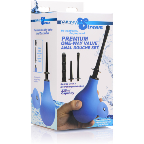 Premium One- Way Valve Anal Douche Set