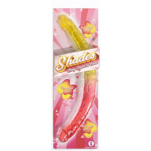 Shades - 17 Inch Double Dong - Pink and Yellow