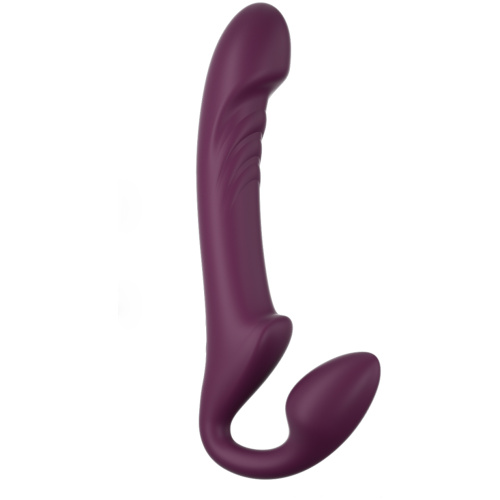 Bliss - Rotating Head Strapless Strap on - Red Wine