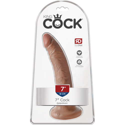 King Cock 7 Inch Cock - Tan